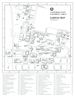 Csu Chico Campus Map  Form