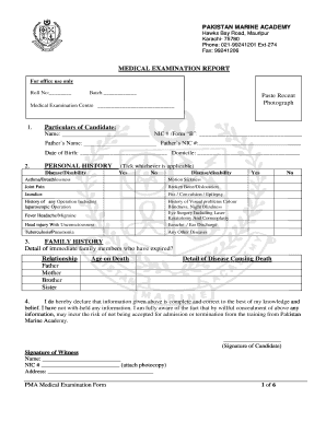 PAKISTAN MARINE ACADEMY Marineacademy Edu  Form