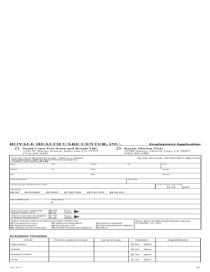 Get and Sign ROYALE HEALTH CARE CENTER, INC 2017-2022 Form