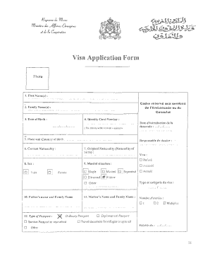 Visa Application Form RLJ Morocco Visahq Co Uk Morocco Visahq Co