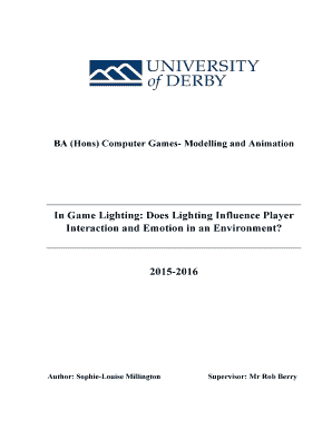 Download This PDF File University of Derby Computing Derby Ac Form