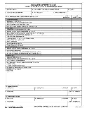 Da Form 7382