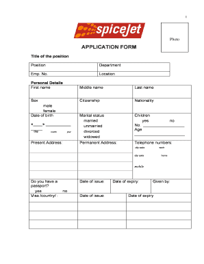 Self Declaration Form Spicejet