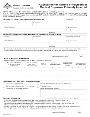 Dva Claim Form D1181