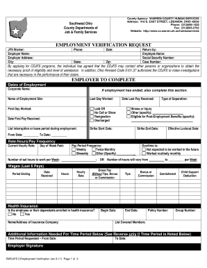 Warren County Human Services  Form