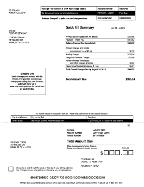 Go Vzw Com Mybill  Form