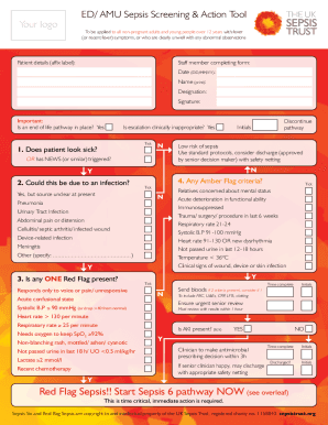 Sepsis Screening Tool PDF  Form