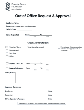 Of Request Approval Form