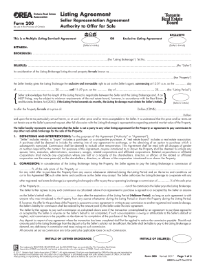 Orea Form 200 Listing Agreement Fuad Abasov Sales