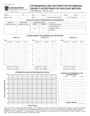 TR 4276B 3 15 OPTIMUM ROLLING PATTERN for BITUMINOUS  Form