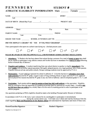 Get and Sign Pennsburysd  Form