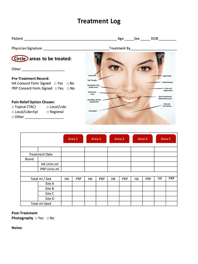 Treatment Log  Form