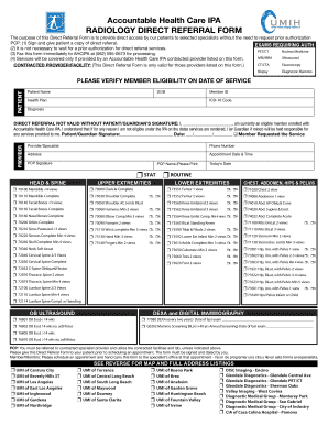 Accountable Health Care IPA Direct Referral Form 3 V2