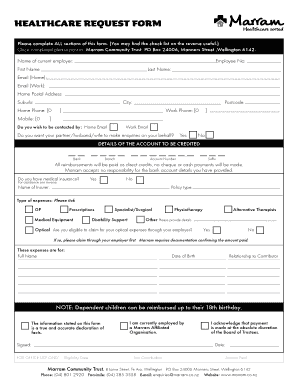 Marram Claim  Form