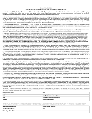 Spartan Waiver  Form