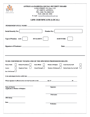 Antigua and Barbuda Social Security Forms