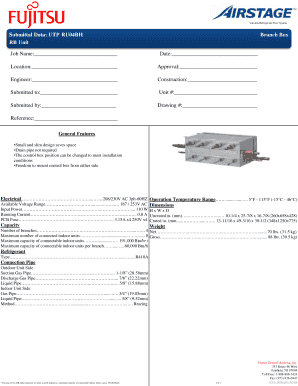 Utp Ru04bh Submittal  Form