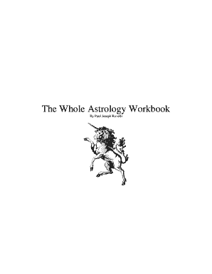 Astrology Workbook PDF  Form