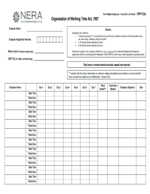 For Multiple Employees Record for One Week Enda Lewis and  Form