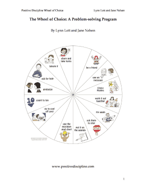 Problem Solving Wheel PDF  Form