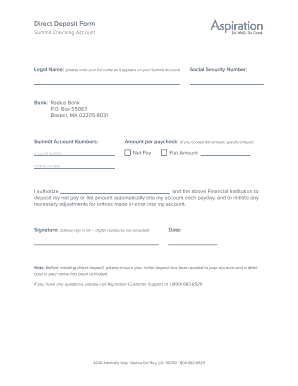 Aspiration Bank Statement PDF  Form