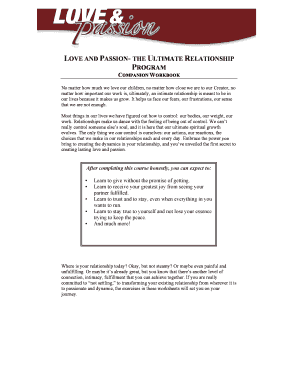 Tony Robbins Ultimate Relationship PDF  Form