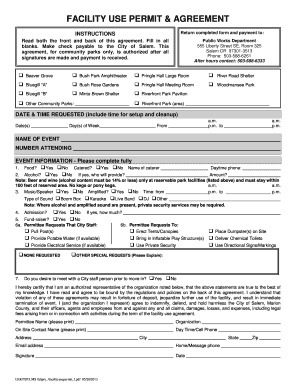  Facility Use Permit Cityofsalem Net 2013