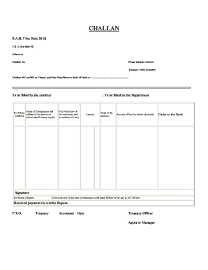 Chalan Tr 6 Challan Form Download