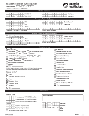  Provider PriorAuthForm SHP 2013218 2016