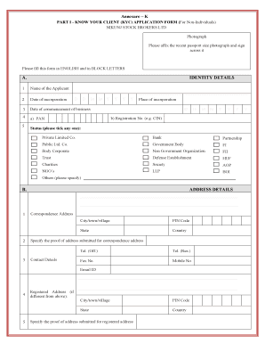 Annexure K  Form