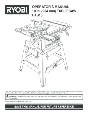 Ryobi Hbt255l Manual  Form