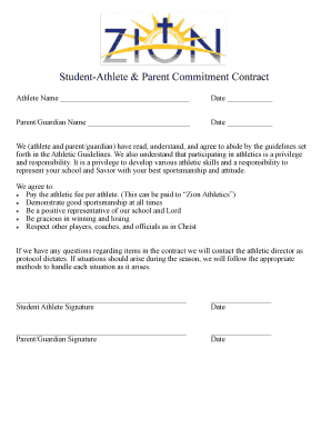 Commitment Contract  Form