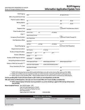Basic Life Support Application Packet New York State Department Health Ny  Form