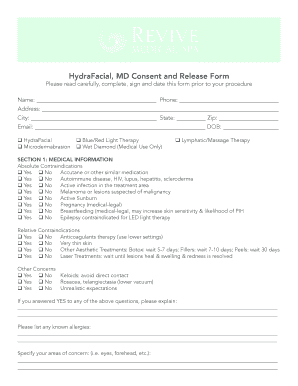 Hydrafacial Connect Consents  Form