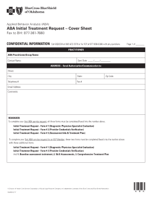 Applied Behavior Analysis ABA  Form