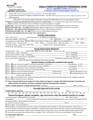 Gsgla Permission Form