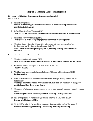 Chapter 9 Learning Guide Development  Form