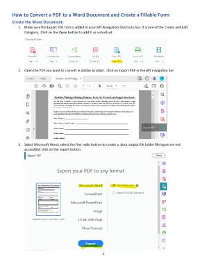 CONVERT PDF to FILLABLE FORM CONVERT PDF to FILLABLE FORM