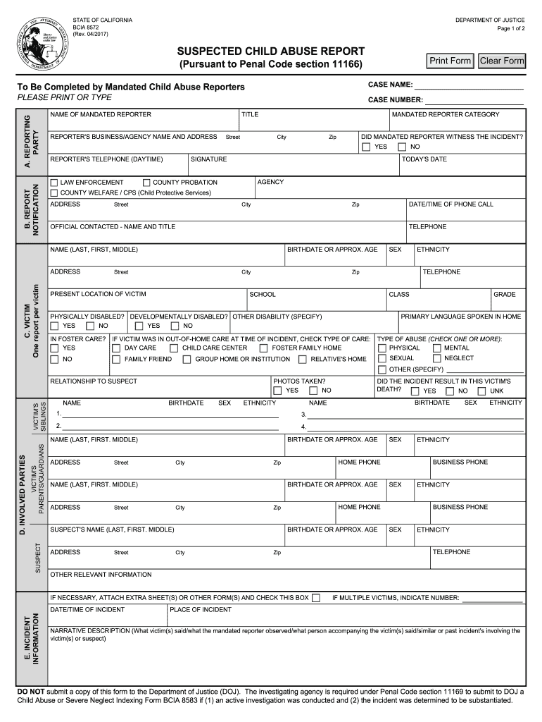 Bcia 8572  Form