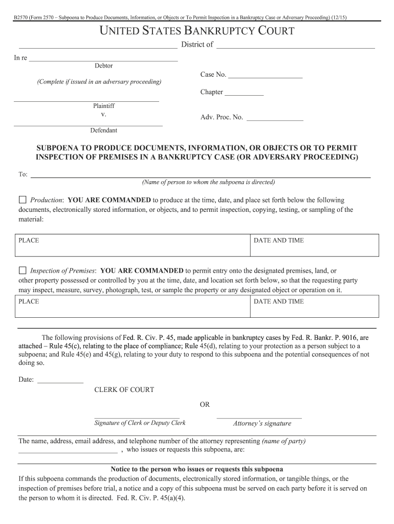  B2570 Form 2015-2024