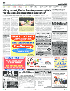 Greater Kashmir Epaper Download  Form