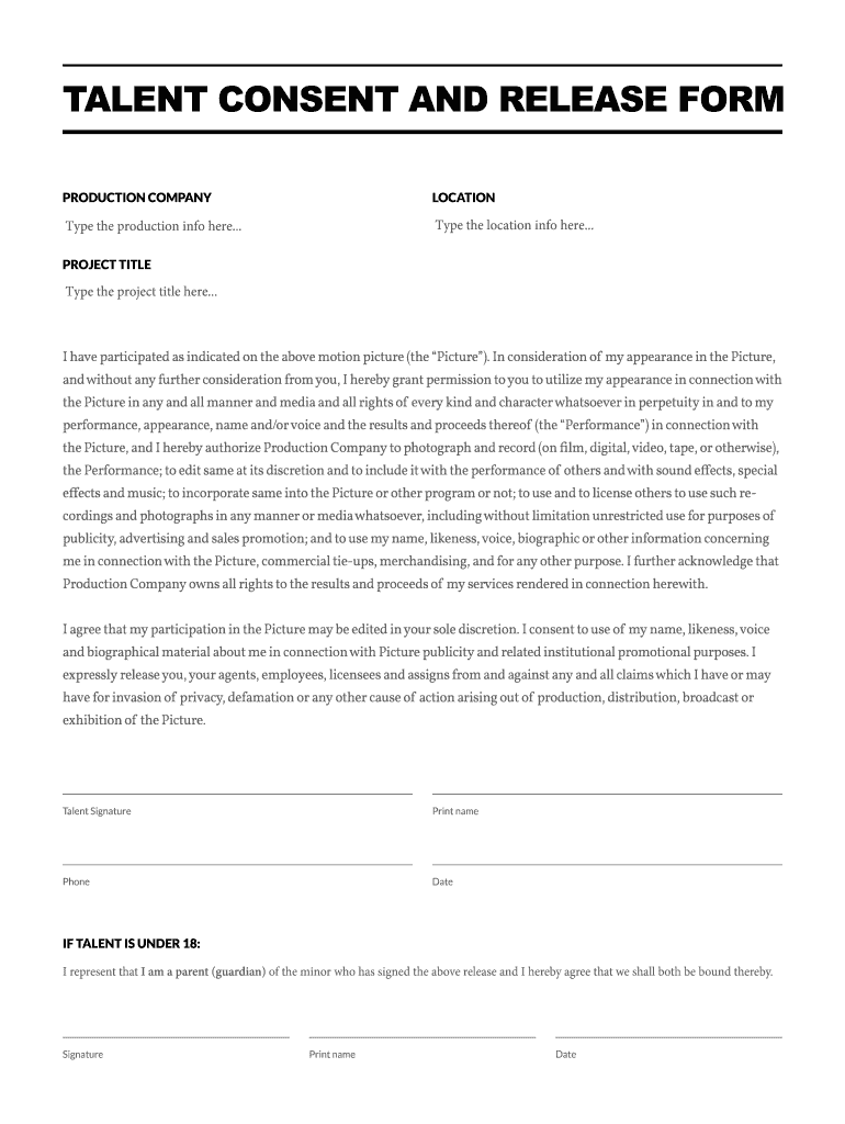 Parent Release Form Template from www.signnow.com