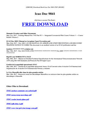 Icao DOC 9841 Download  Form