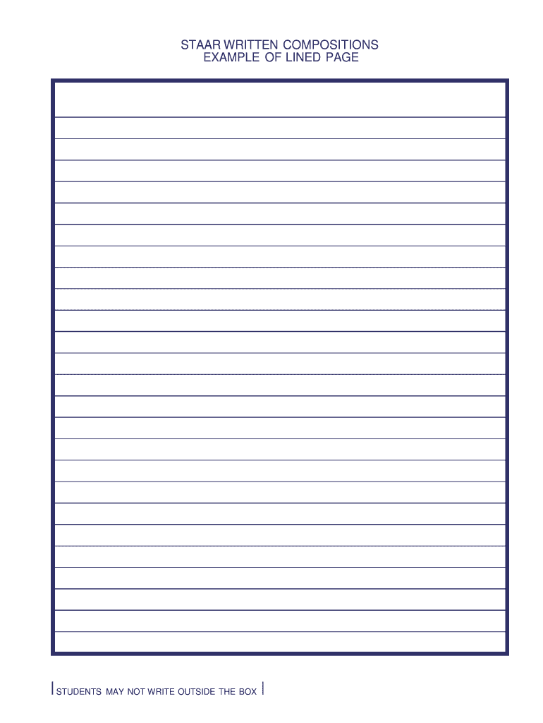 Written Compositions Example  Form