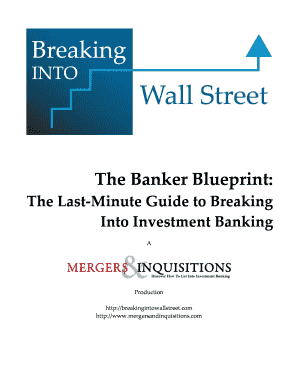 The Banker Blueprint  Form
