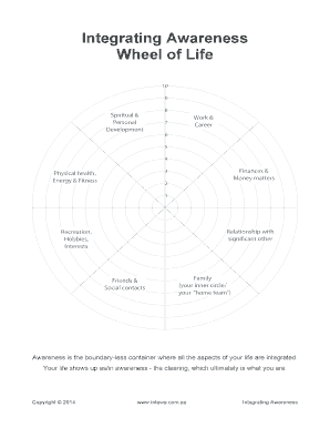 IA Wheel of Life, P1  Form