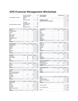 Copy of Personal Budget Worksheet Rev Jan Xlsx  Form