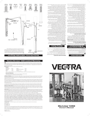 Vectra 1450 Manual  Form