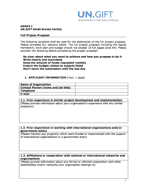 Proposal Template DOC  Form