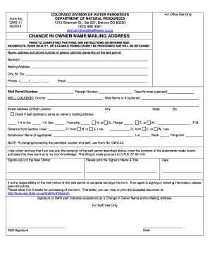 Dwrpermitsonline State Co Us  Form